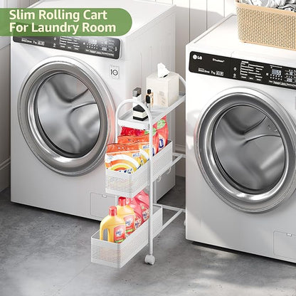 KINGRACK 3-Tier Slim Storage Cart - Image 2