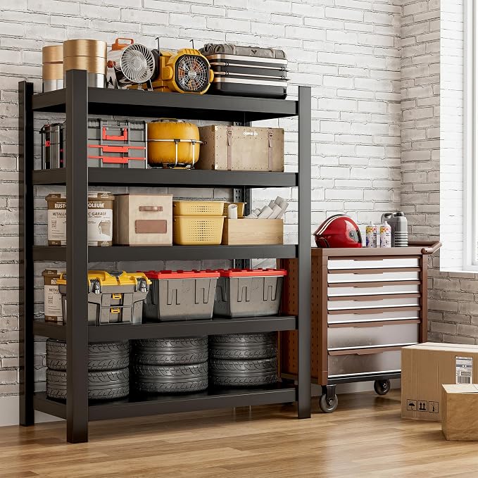 Wanfu Garage Shelving, Adjustable Heavy Duty Storage Shelf Unit，Metal Shelf and - Image 2