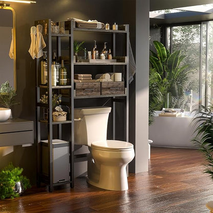 Over The Toilet Storage with 2 Drawers - Image 2