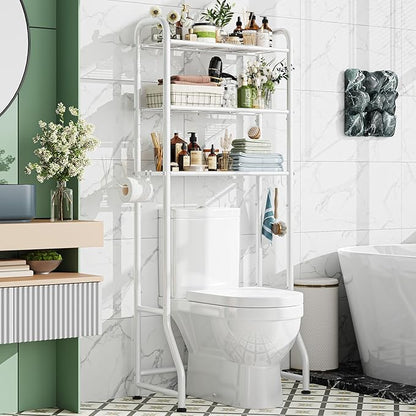 Simple Trending Over The Toilet Storage Rack, Metal 3 Tier Bathroom Organizer by SimpleTrending