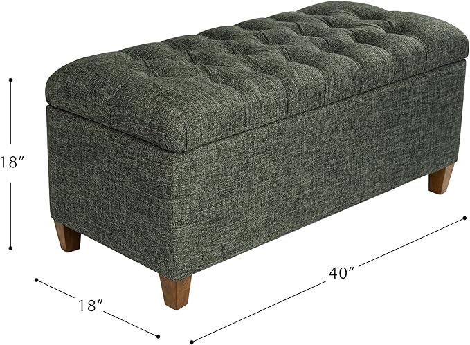 HomePop Ainsley 40" Storage Ottoman Bench - Image 3