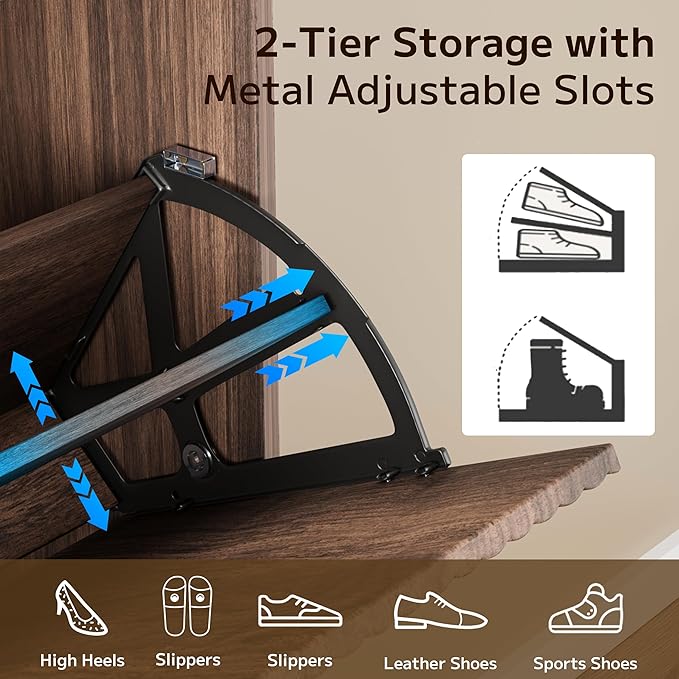 Fluted Shoe Cabinet Storage - Image 5
