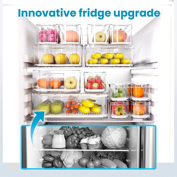 Fridge Organizers and Storage, 10 Pack Organizer Bins - Image 6