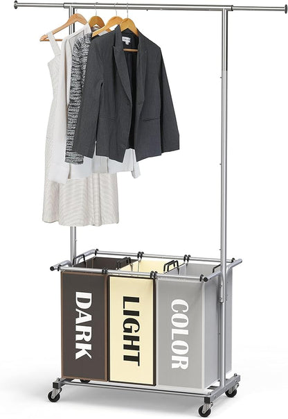 Simple Houseware 3-Bag Laundry Sorter by SimpleHouseware