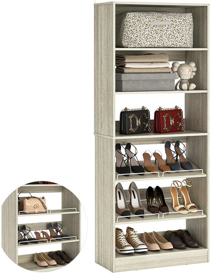 Unikito 25” Closet Organizer Systems, Freestanding Shoe Storage Shelves by Unikito