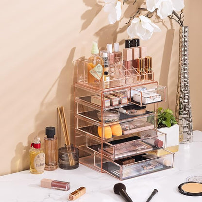 Sorbus Clear Cosmetic Makeup Organizer - Image 5