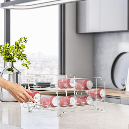 Simple Houseware Dual Row Front Loading Stackable Can Dispenser - Image 7