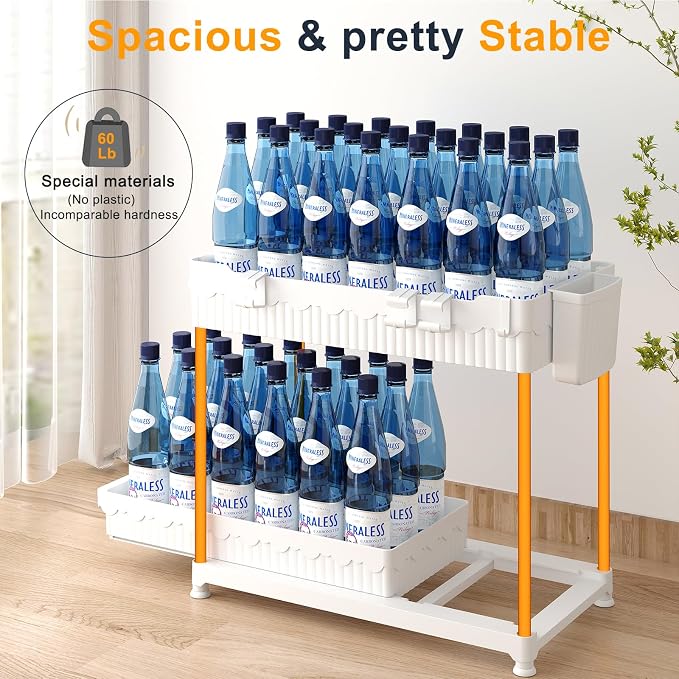 3 Pack Under Sink Organizers, 2-Tier Multi-Use Kitchen and Bathroom Organizers - Image 5