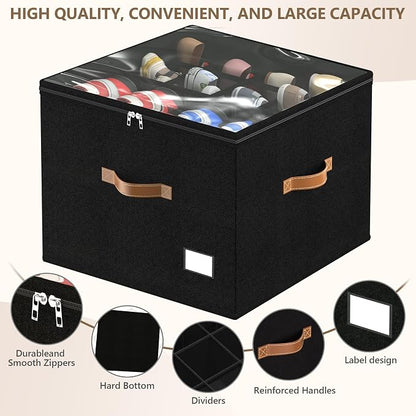 Vincona Shoe Organizer for Closet, 2 Pack Shoe Storage Bins Foldable Shoe - Image 3