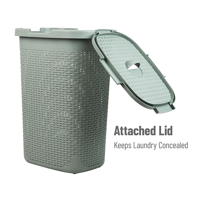 Mind Reader Slim Laundry Hamper - Image 5