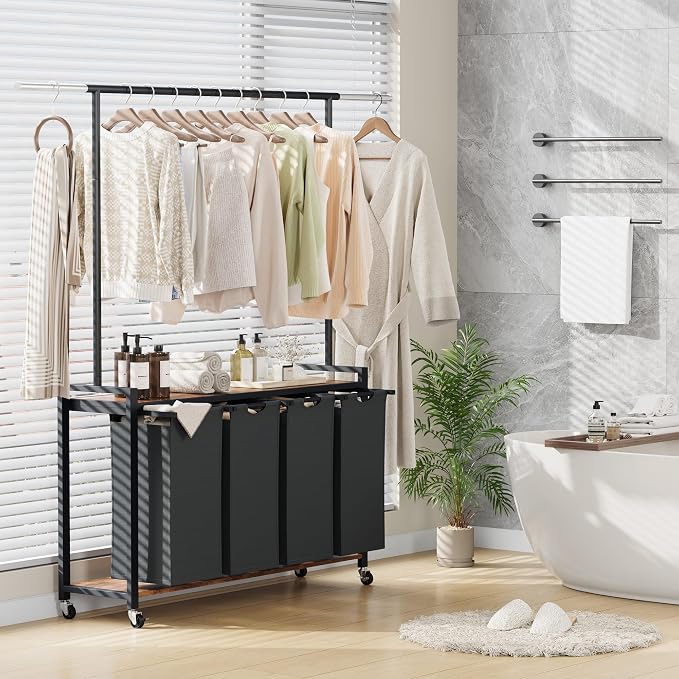 GarveeHome Rolling Laundry Cart by GarveeHome