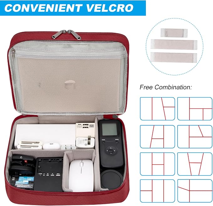CILLA Electronic Organizer Travel Case, Travel Cord Organizer Case Portable - Image 5