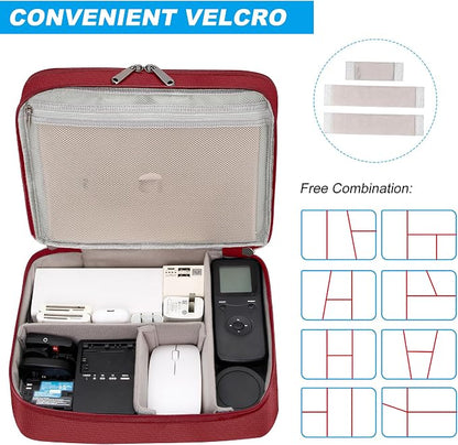 CILLA Electronic Organizer Travel Case, Travel Cord Organizer Case Portable - Image 5