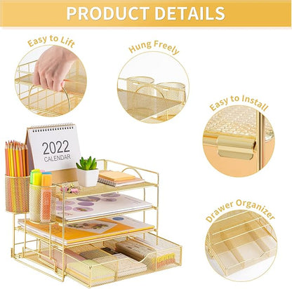 Lavatino Paper Letter Tray Organizer - Image 3