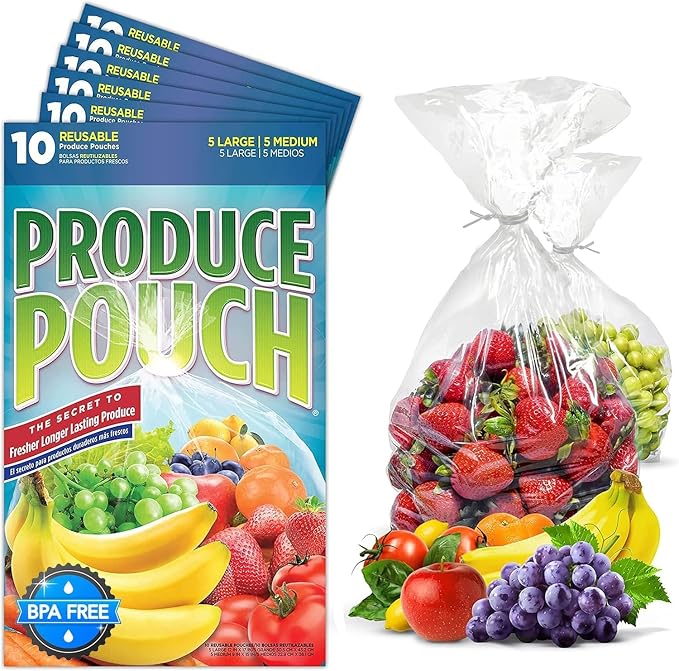 60-Pack – Reusable Produce Bags by ProducePouch