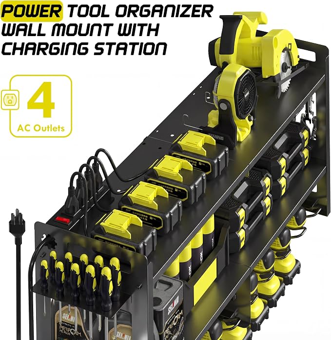 TOPRINCE Large Power Tool Organizer Wall Mount - Image 2