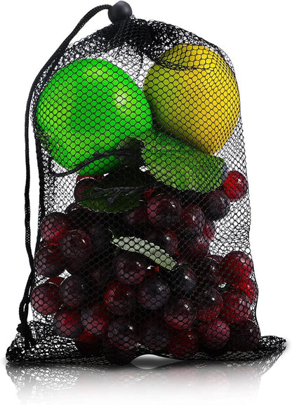 TecUnite 10 Pcs Mesh Bags Drawstring Laundry Bags Large Nylon Mesh Gift - Image 5