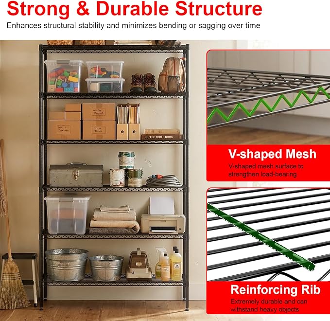 PayLessHere | 6-Tier Wire Shelf - Image 6
