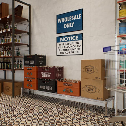 14" Deep x 72" Wide x 8" Height 1-Tier Wire Shelving Kit | NSF Commercial - Image 6