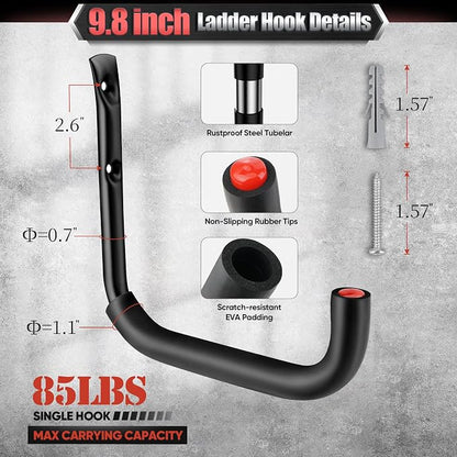 Nacial 12 Pack Garage Hooks Heavy Duty, 100LBS Capacity Garage Hooks - Image 4