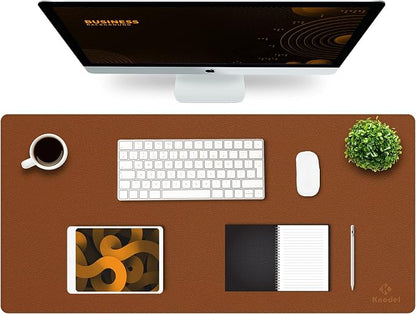 K KNODEL Large Office Leather Desk Mat, Mouse and Keyboard Pad, Computer and by K+KNODEL