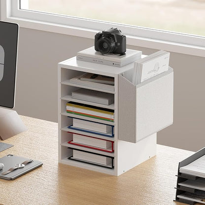 6 Tier Adjustable Countertop Mail Sorter, Mailboxes - Image 2