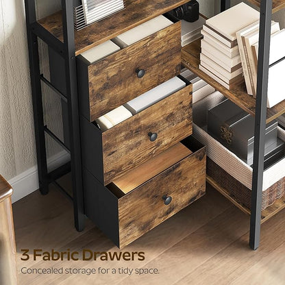 Corner Bookshelf, 7 Tier L-Shaped Bookcase - Image 5
