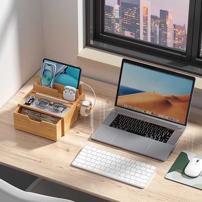Multi-Device Charging Station Dock & Organizer, - Image 6
