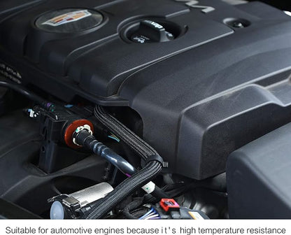 25ft - 1/2 inch PET Expandable Braided Sleeving – Black – Alex Tech Braided - Image 4