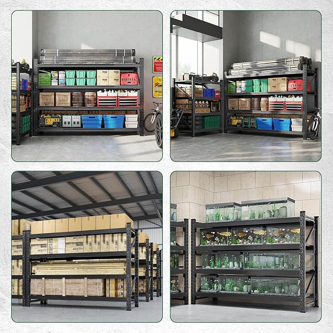 Letaya 68" W Storage Shelves Heavy Duty, 7000LBS Garage Shelving Units - Image 6