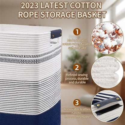DOFASAYI Laundry Basket - 85L Large Woven Baskets - Image 7