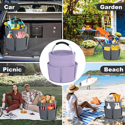 Cleaning Caddy with Handle, Cleaning Products Organiser, 17L Foldable Storage - Image 7