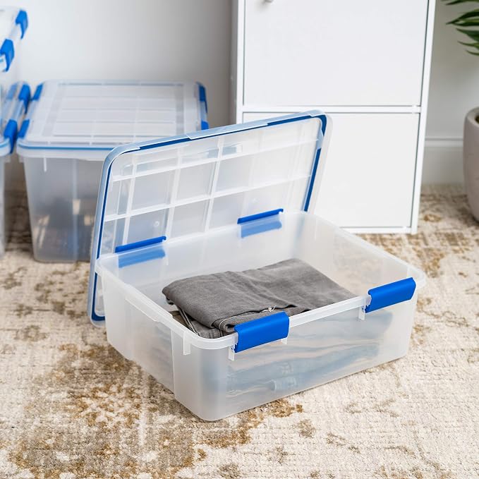 IRIS USA 4-Pack 26.5/44 Combo Qt Storage Bins - Image 3