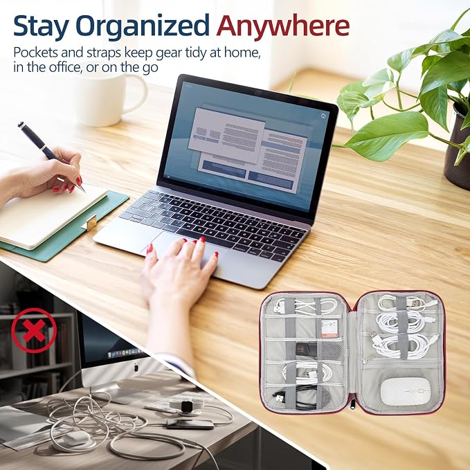 Cord Organizer Travel Case, Cable Organizer Bag - Image 6