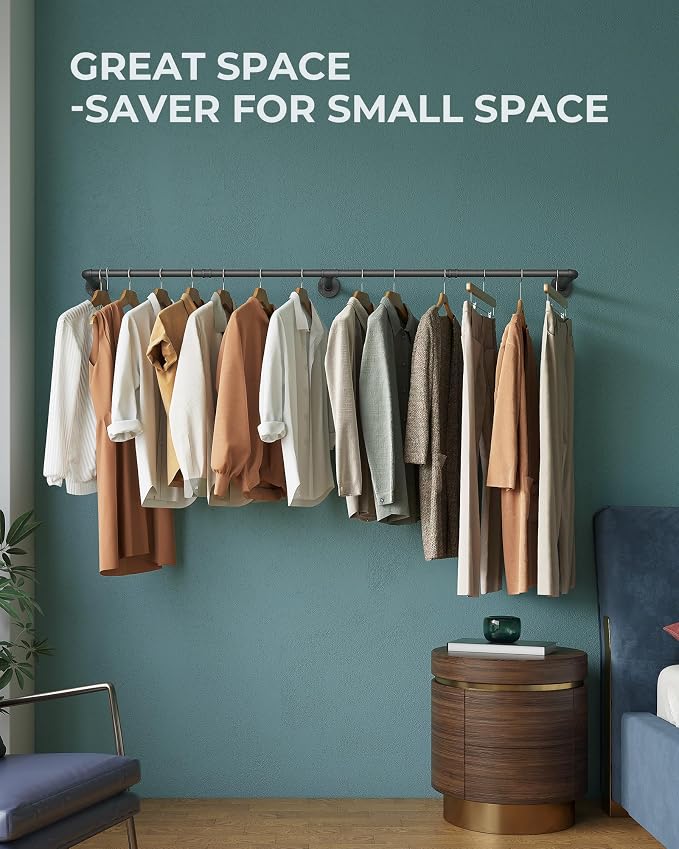 OROPY 65.7" Heavy Duty Industrial Pipe Clothes Rack - Image 9