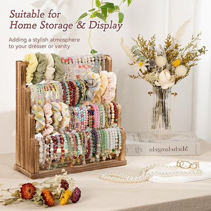 Emfogo Bracelet Holder, 4 Tier Bracelet Organizer Storage - Image 3