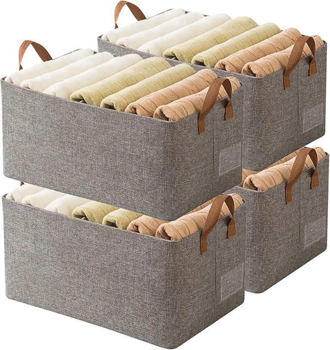 AARAINBOW Linen Closet Organizer Storage Bin by AARAINBOW