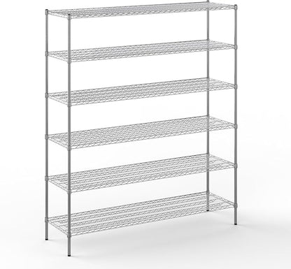 21" Deep x 72" Wide x 86" Height Wire Shelving Kit | 6-Tier | NSF Commercial by Regal+Altair