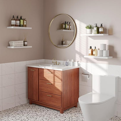 YUFLINX 16’’White Floating Shelves - Image 2