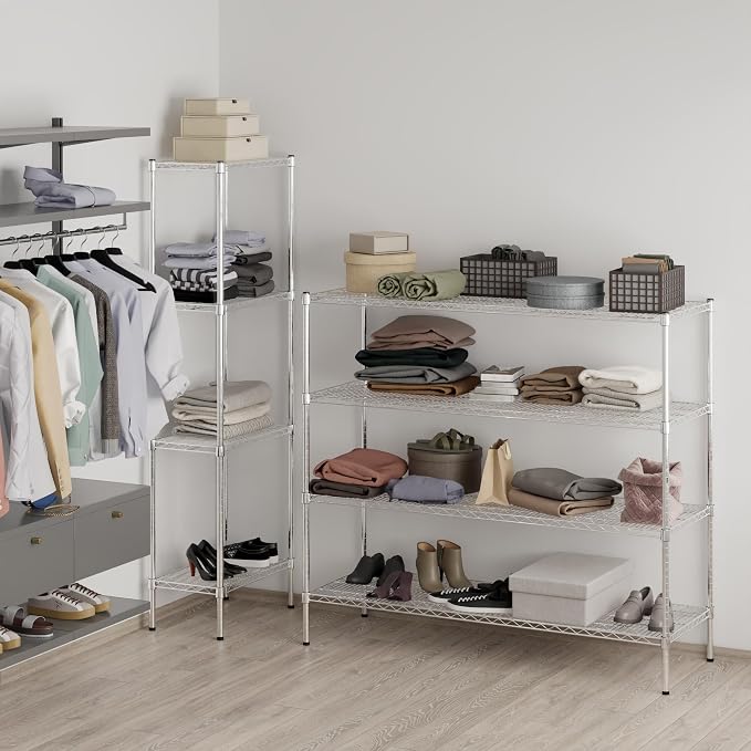 21" Deep x 60" Wide x 54" Height Wire Shelving Kit | 4-Tier | NSF Commercial - Image 7