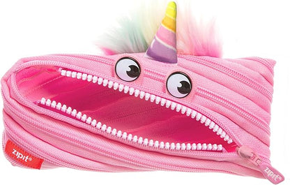 ZIPIT Unicorn Pencil Case for Girls, Cute Zipper Pouch for Kids Teens, by ZIPIT