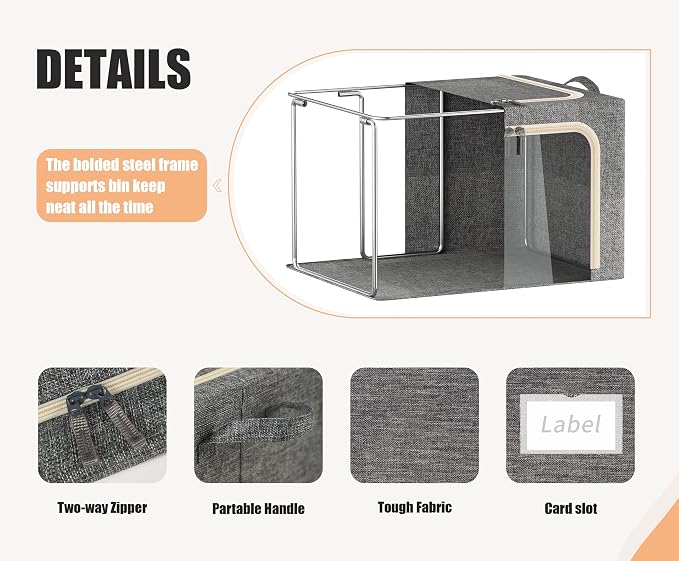 3 Openings Clothes Storage Bins - Image 4