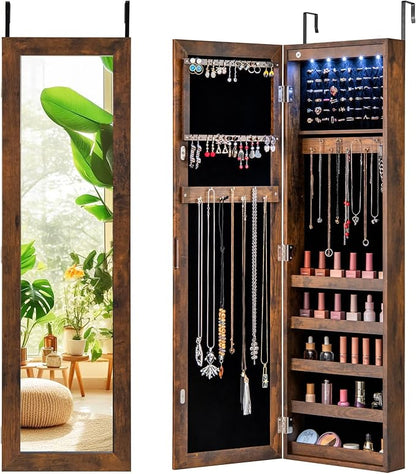 Giantex Wall or Door Mounted Jewelry Cabinet by Giantex