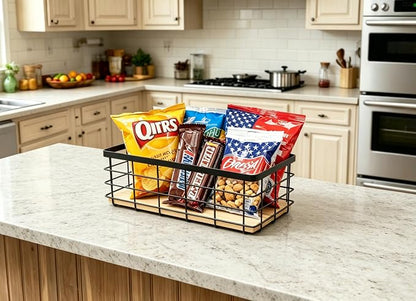 ShabbyDecor Farmhouse Metal Wire Basket - Image 6