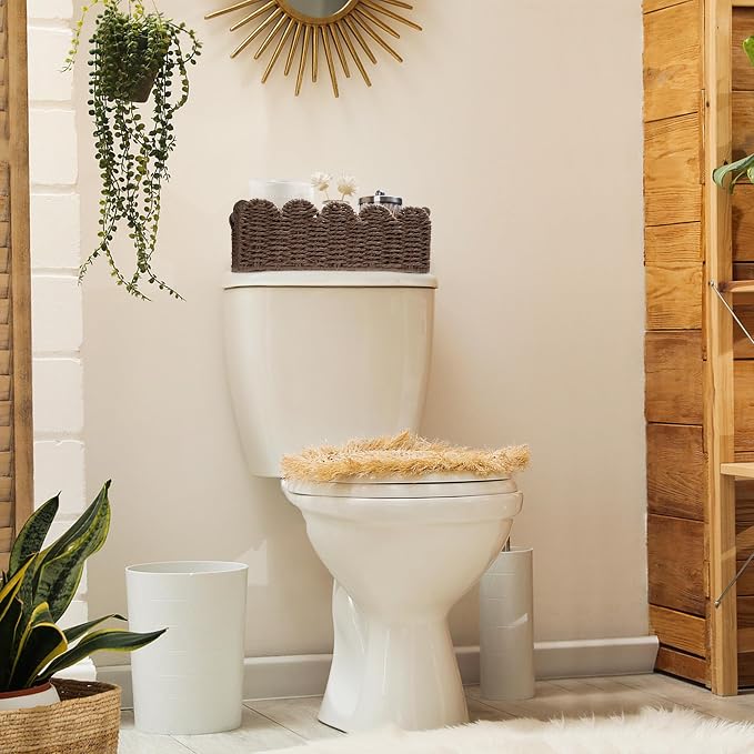 Storage Basket Wicker Baskets for Organizing Toilet Paper Storage Basket for - Image 3