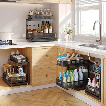 2-Pack Under Sink Storage Organizer - Image 8