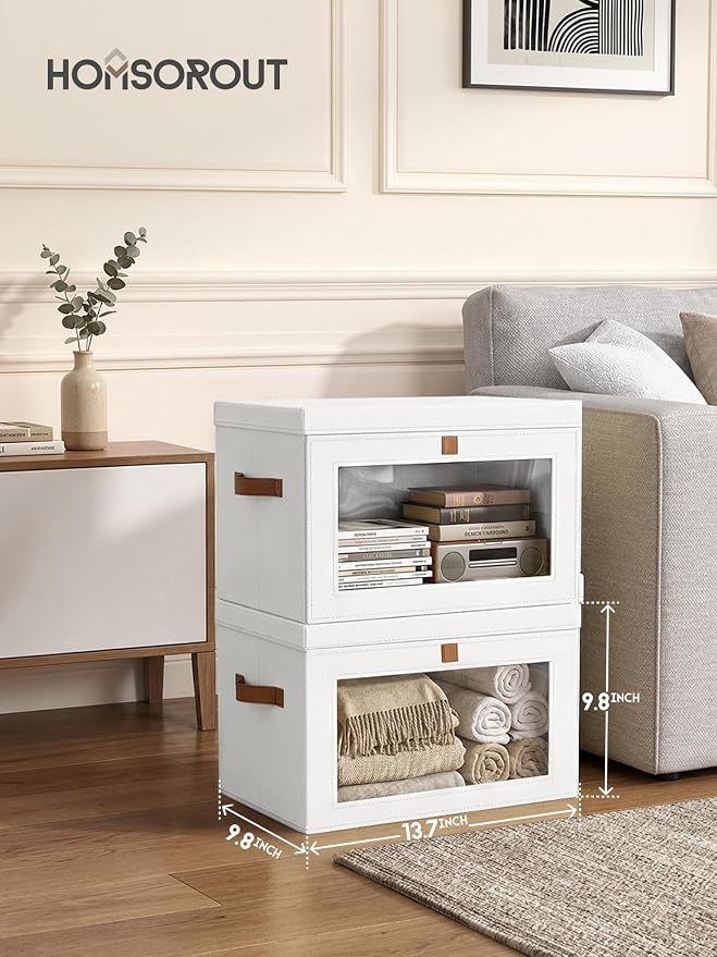 Homsorout Medium Fabric Storage Bins - Image 6
