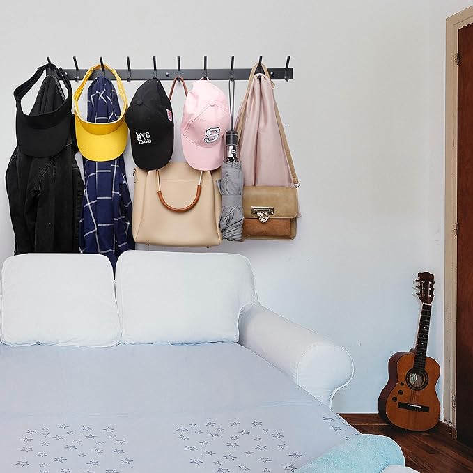 WEBI Coat Rack Wall Mounted, 8 Coat Hooks - Image 4