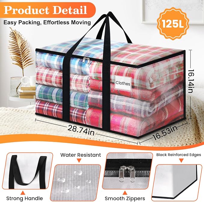 Extra Large Heavy Duty Moving Bags, Storage Bags - Image 3