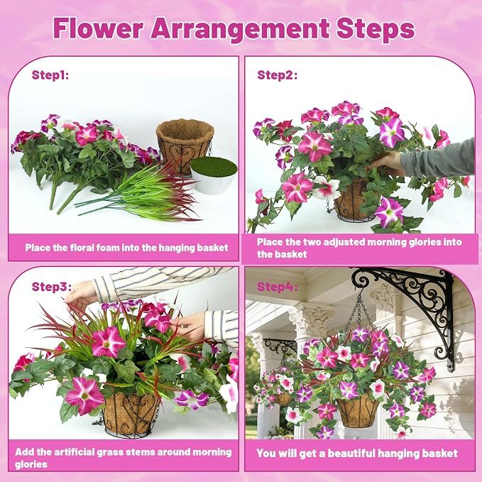 Artificial Flowers Hanging Baskets - Image 5